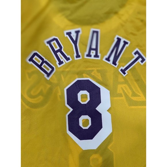 Kobe Bryant Los Angeles Lakers Jersey Authentic Champion Jersey Rookie #8 52 NBA - Picture 8 of 8